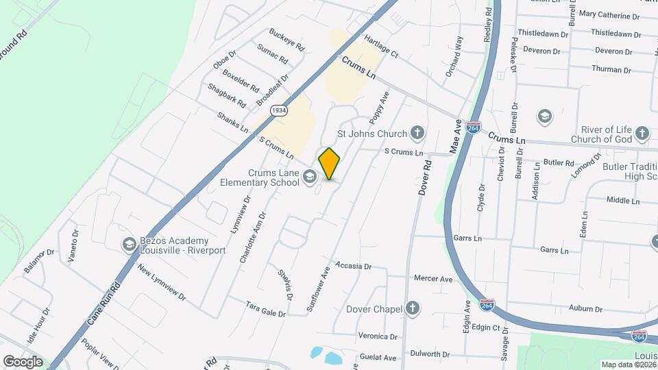 3204 S Crums Ln Mapa y Detalles de la Ubicación