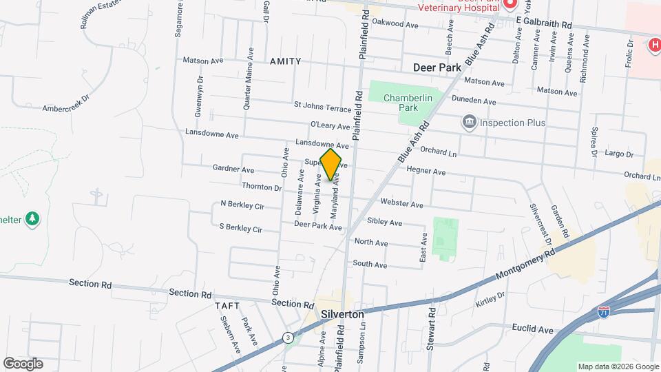 7211 Maryland Ave Map and Location Details