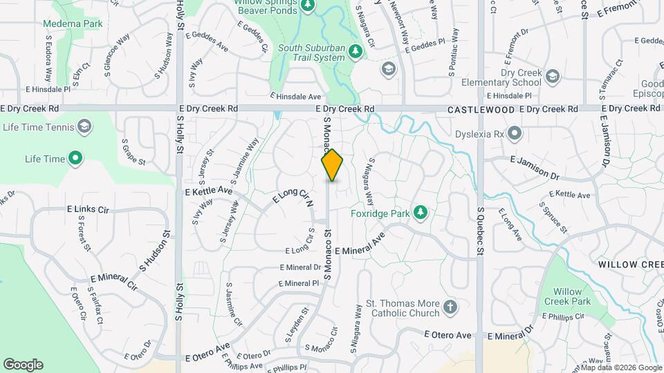 7657 S Monaco Cir W Mapa y Detalles de la Ubicación