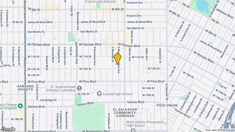 1151 S New Hampshire Ave Map and Location Details