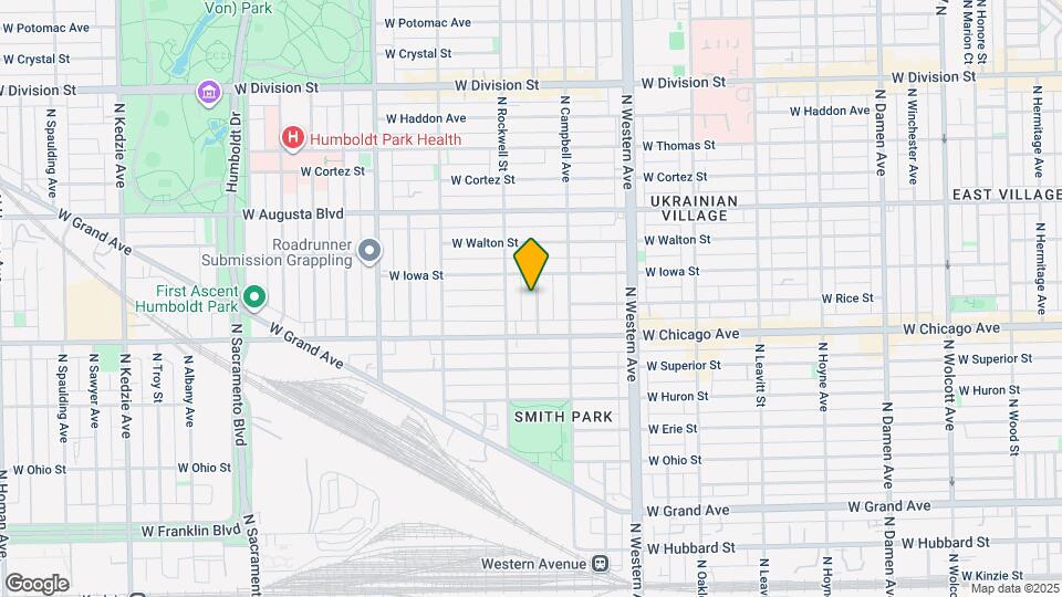 836 N Maplewood Ave, Unit Apt 2 Map and Location Details