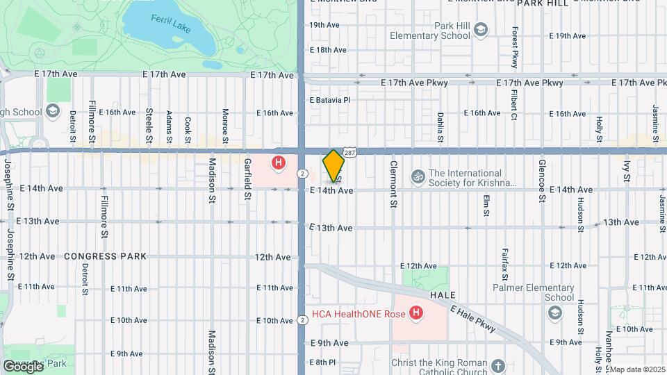 1401 Ash St. Map and Location Details