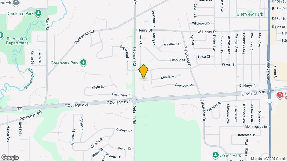 1340 Moon Ridge Ct Map and Location Details