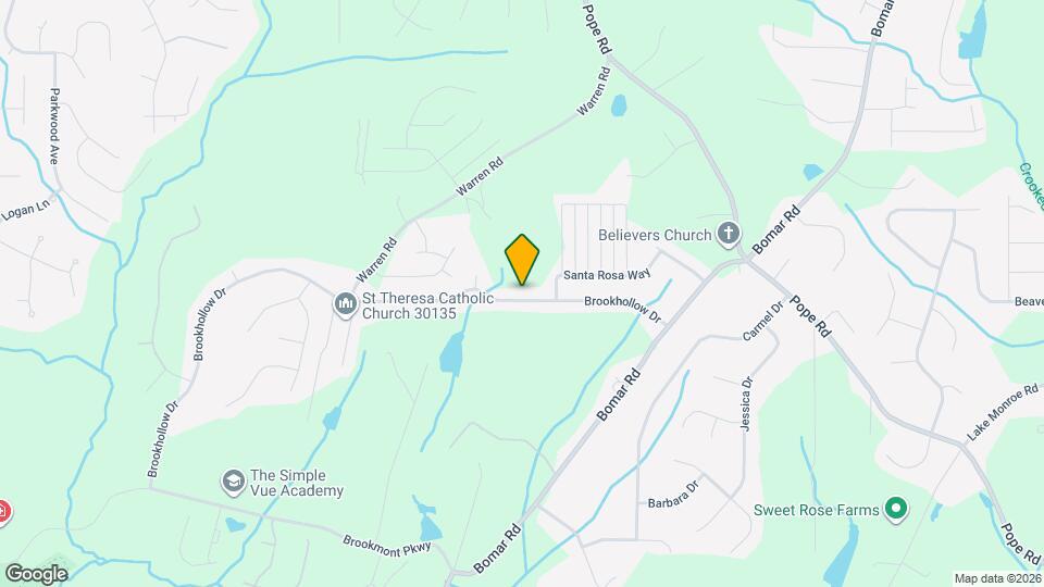 3770 Brookhollow Dr Map and Location Details