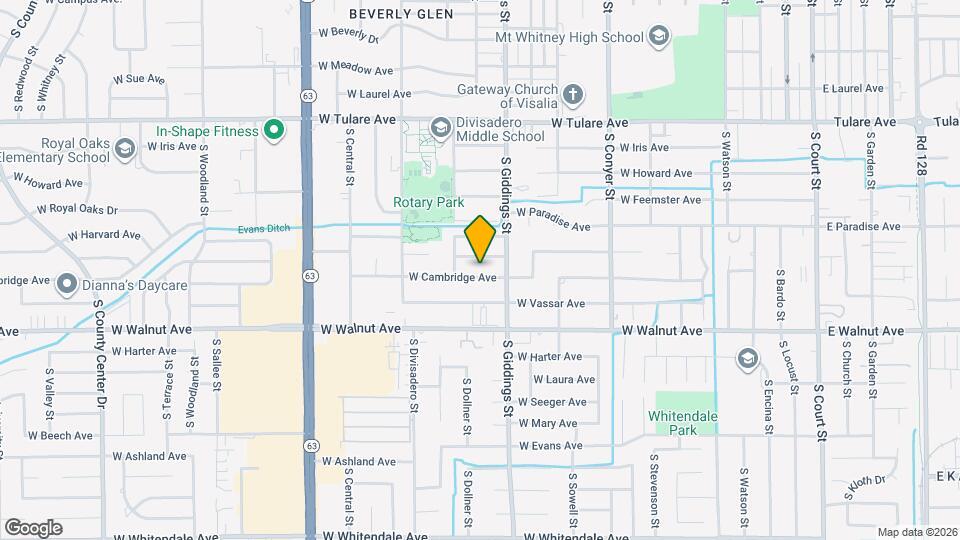 1404 W Cambridge Ave Map and Location Details