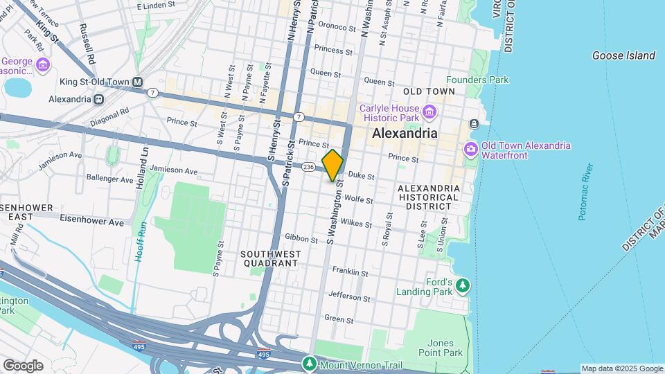 319-321 S Washington St Map and Location Details