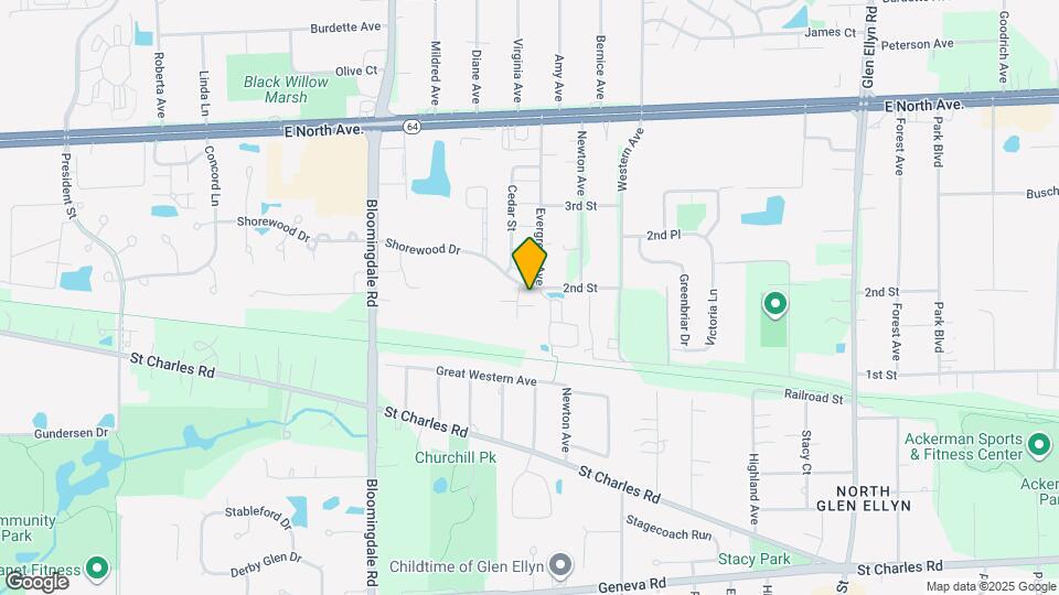 1033 Spruce St Map and Location Details