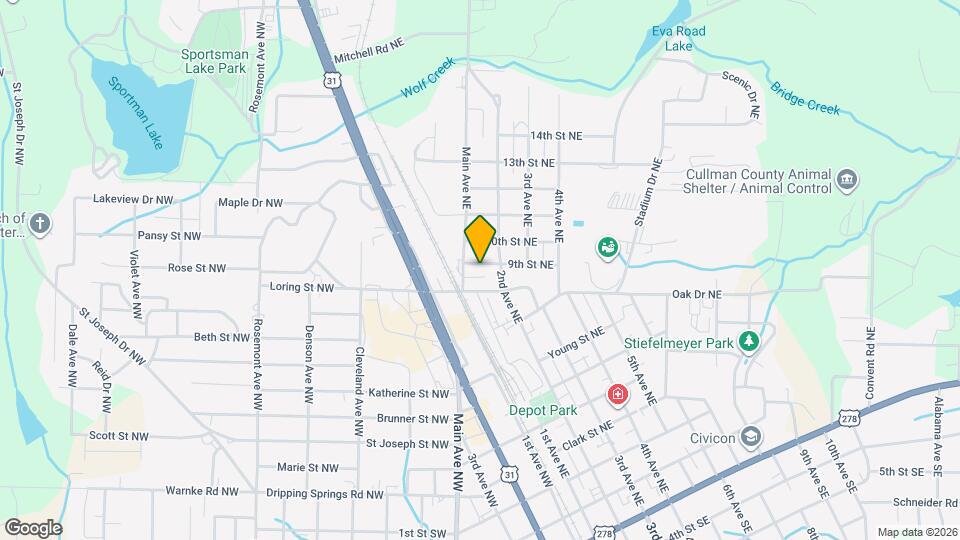 108 9th St NE Map and Location Details