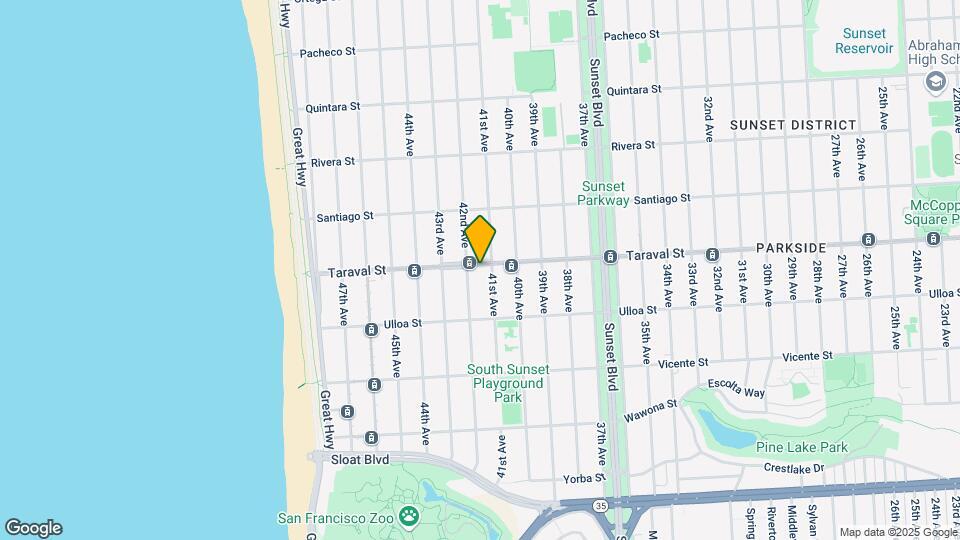 3121 Taraval St Map and Location Details