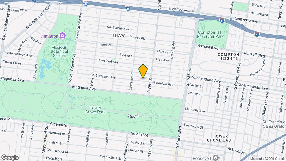 3926 Botanical Ave Map and Location Details