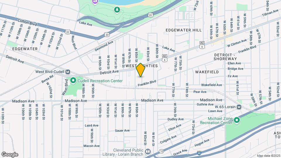 1448 W 84th St Map and Location Details