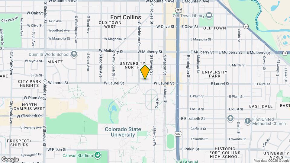 322 1/2 W Laurel St Map and Location Details