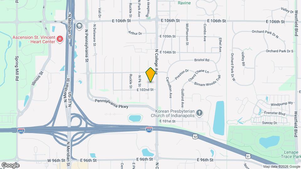 10209 Broadway St Map and Location Details