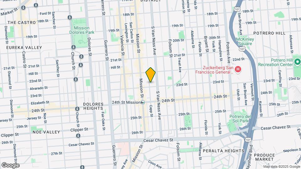 759-763 Capp St Mapa y Detalles de la Ubicación