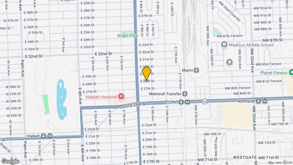 860 E 28th St, Unit B2 Map and Location Details