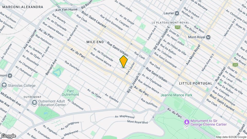 5101-5147 Jeanne-Mance Map and Location Details