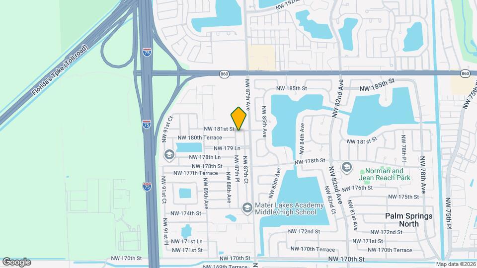 18093 NW 87th Pl Map and Location Details