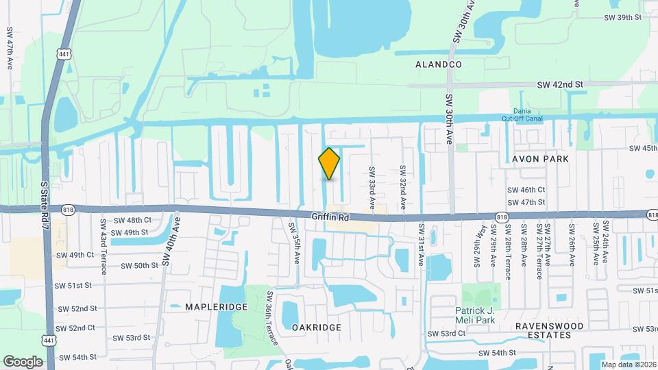 4611 SW 34th Dr Map and Location Details