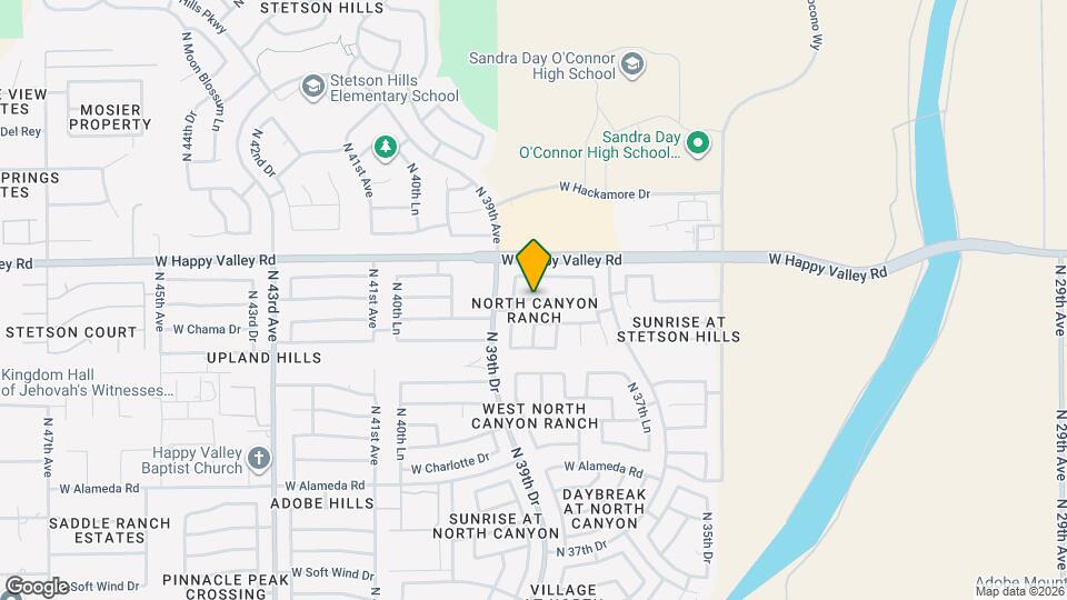 3843 W Fallen Leaf Ln Map and Location Details