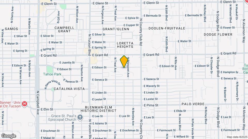 2844 E Edison St Map and Location Details
