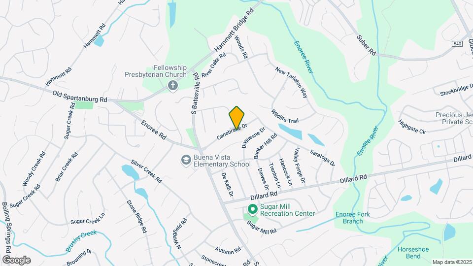 122 Canebrake Dr Map and Location Details