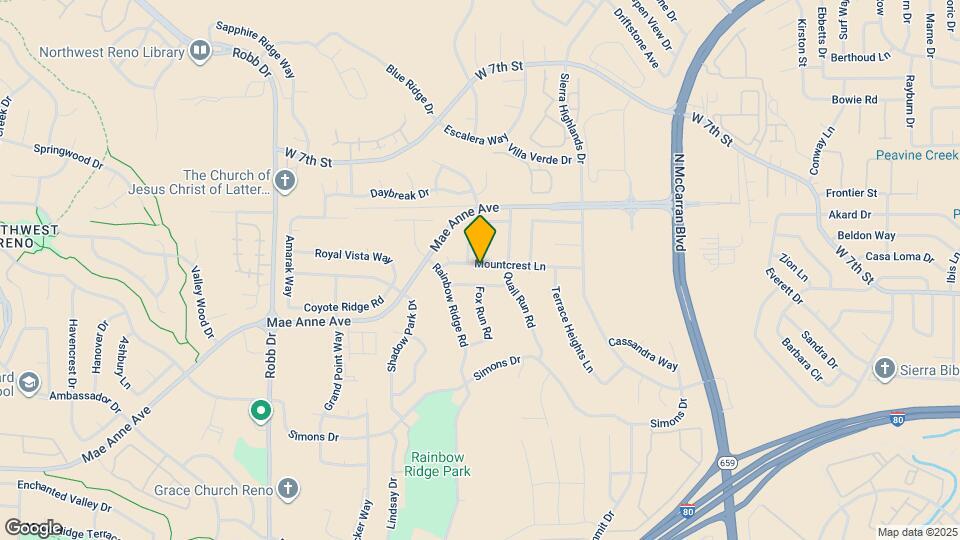 5340 Mountcrest Ln Map and Location Details