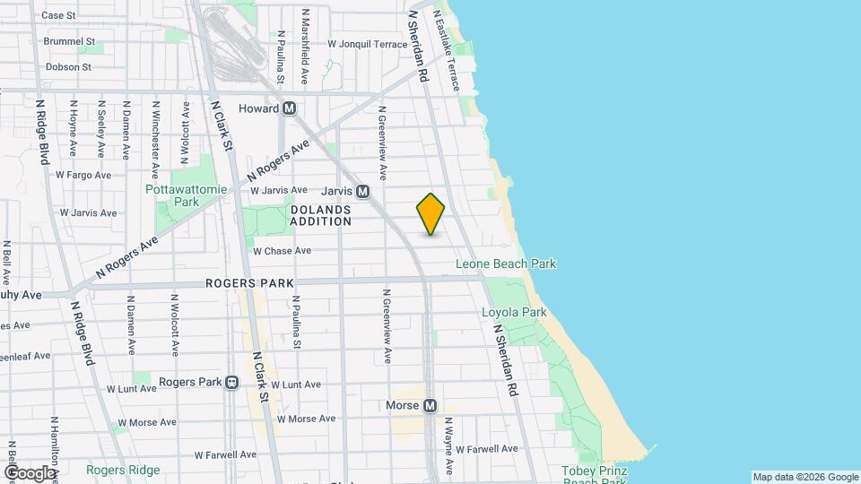 1344 W Chase Ave, Unit TWO BEDROOMS - 1348UNIT 3 Map and Location Details