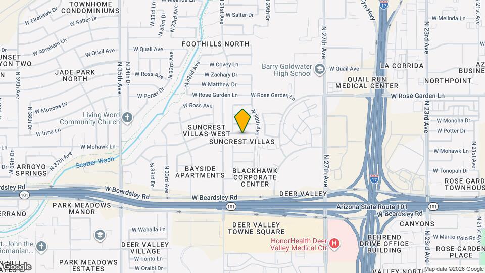 3033 W Irma Ln Map and Location Details