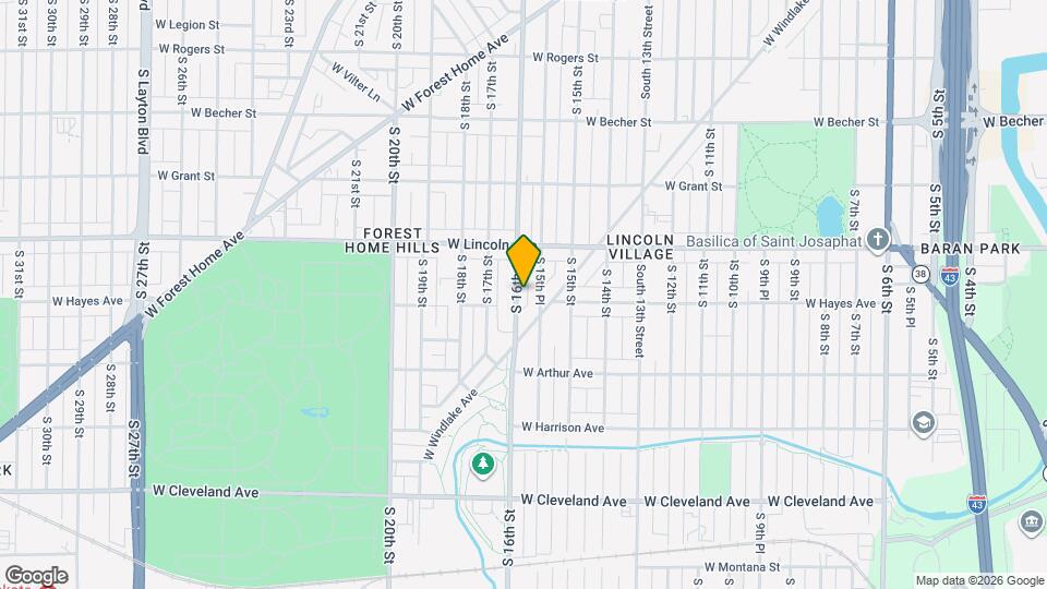2358 S 16th St Map and Location Details