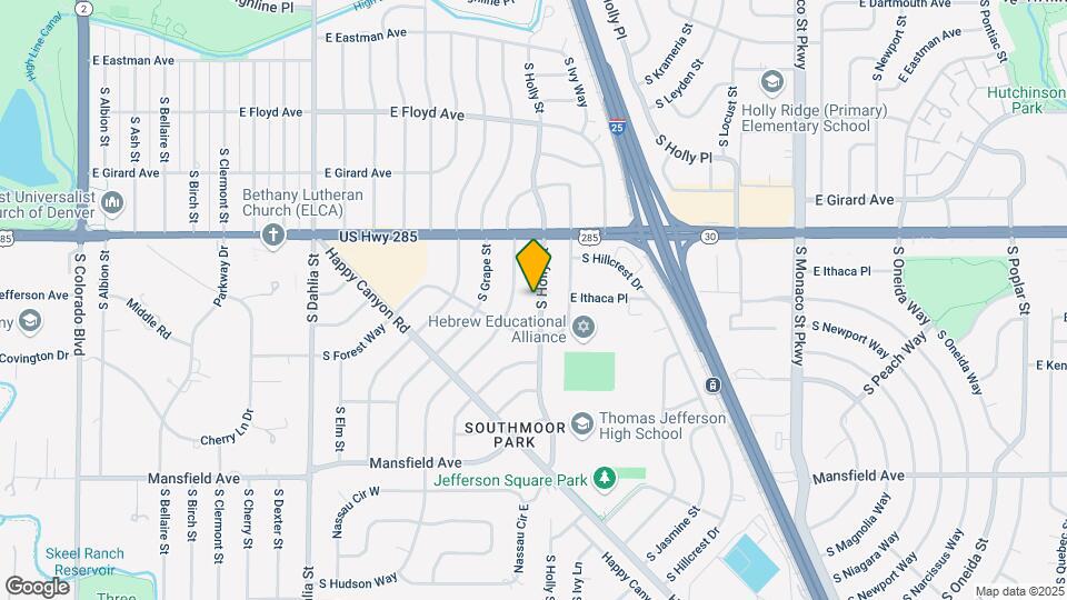 3565 S Holly St Map and Location Details