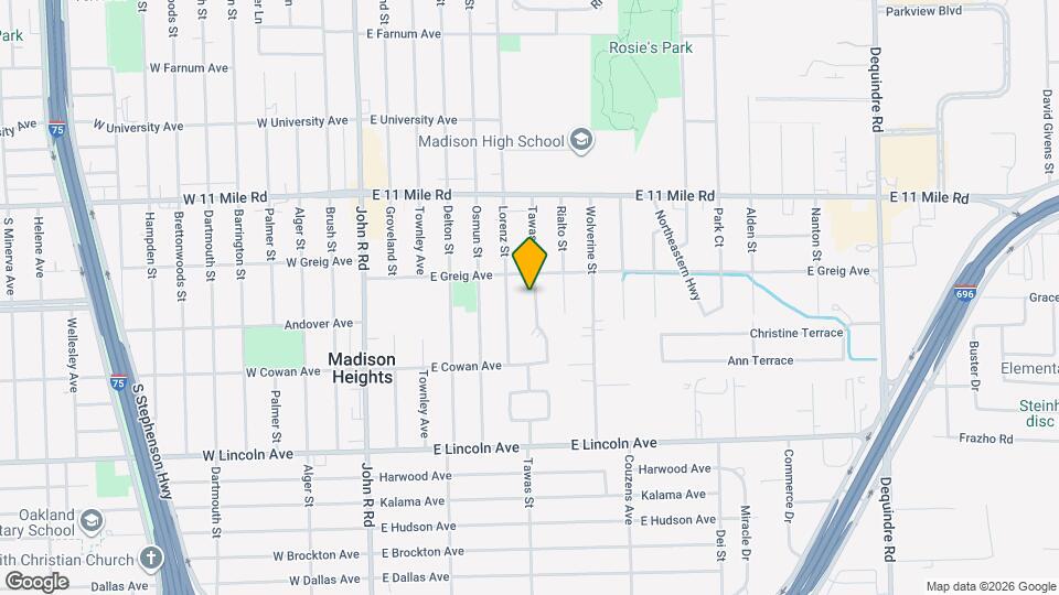 26435 Tawas St Map and Location Details