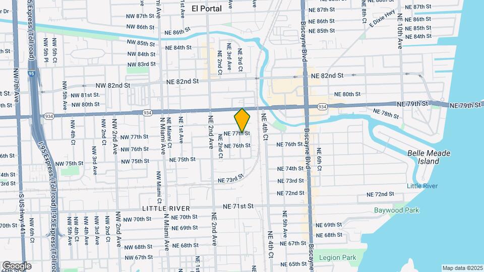 7637 NE 3rd Ct Map and Location Details