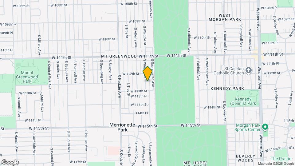 11233 S Whipple St Map and Location Details