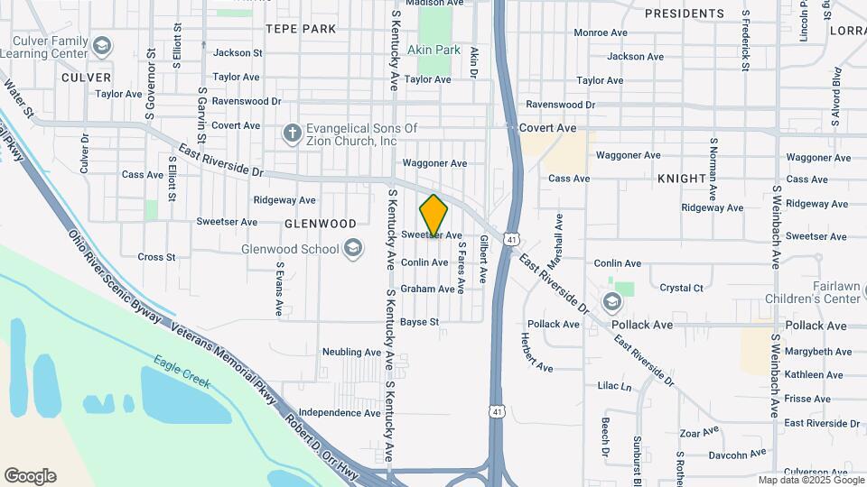 1807 S Kerth Ave Map and Location Details