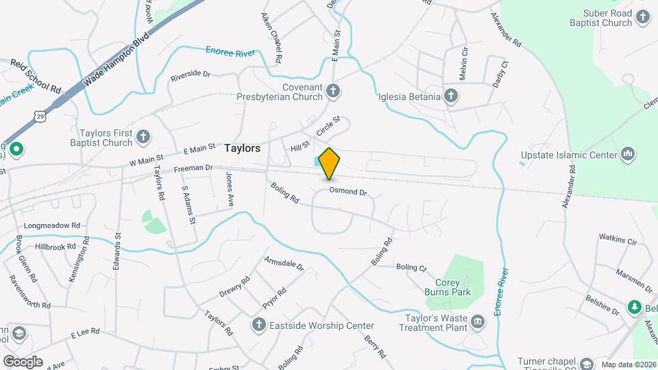 107 Osmond Dr Mapa y Detalles de la Ubicación