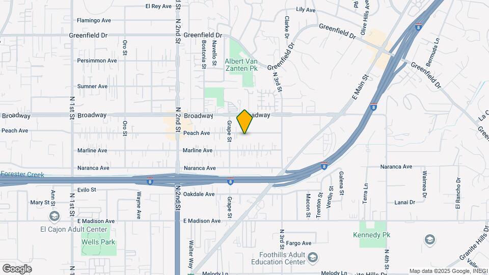 1423 Peach Ave Map and Location Details