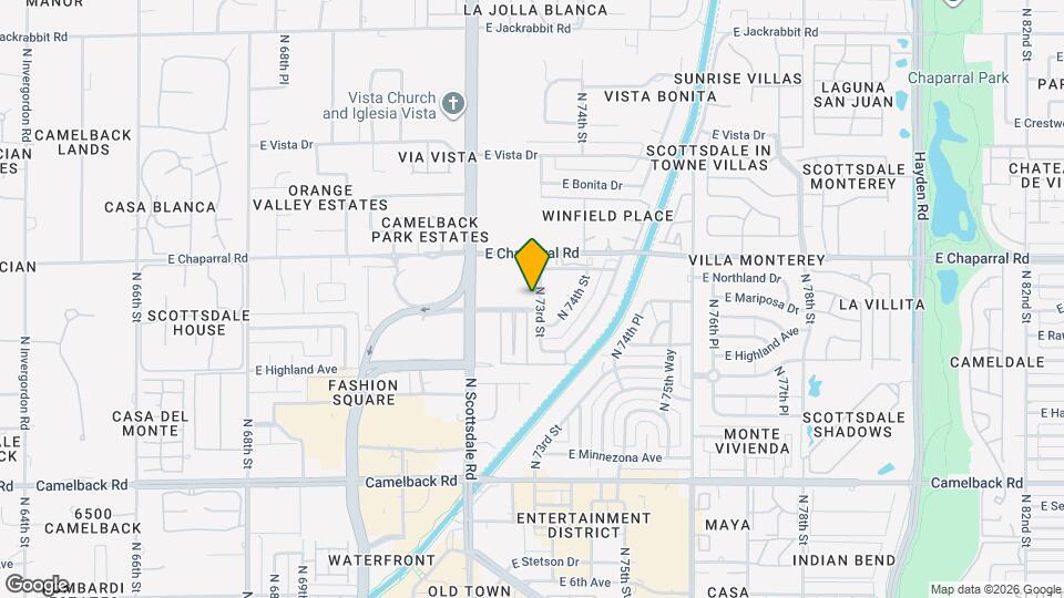7288 E Rancho Vista Dr Map and Location Details
