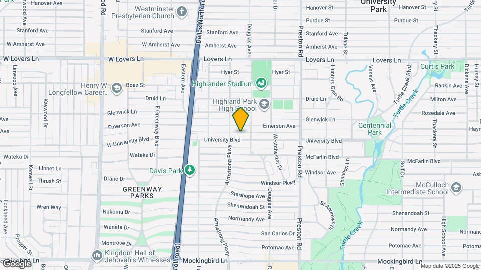 4318 University Blvd Map and Location Details