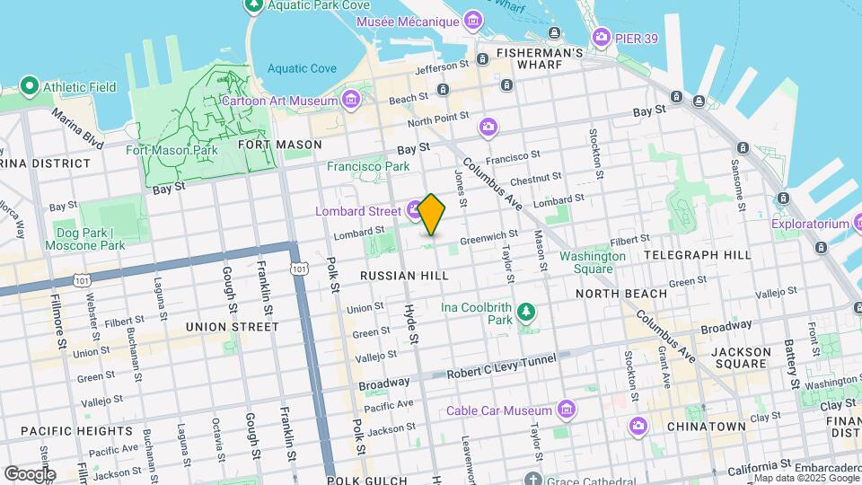 2211 Leavenworth St Mapa y Detalles de la Ubicación