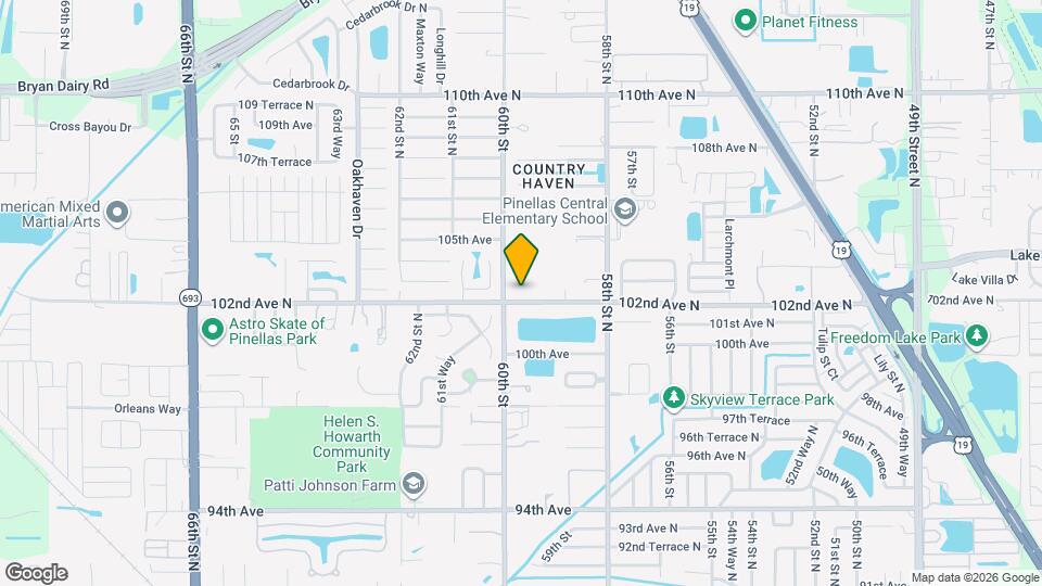 5967 102nd Ave N Map and Location Details