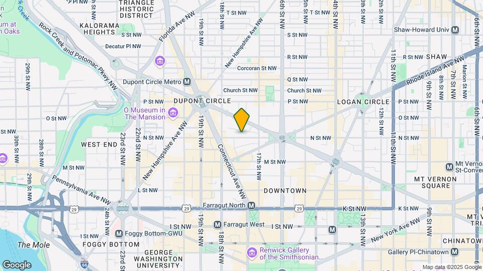 1745 N St NW Map and Location Details