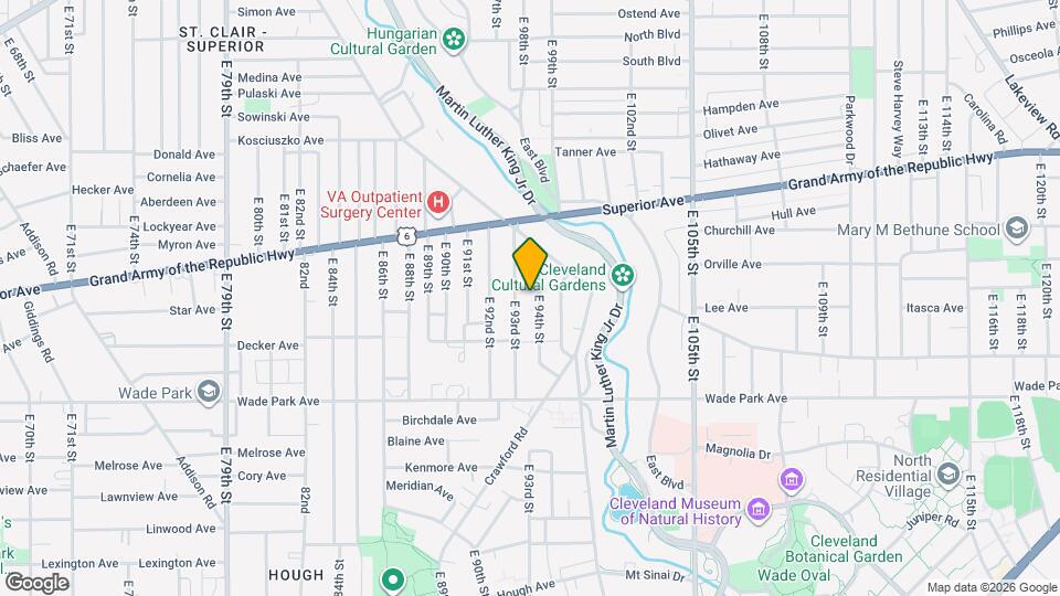 1378 E 94th St Map and Location Details