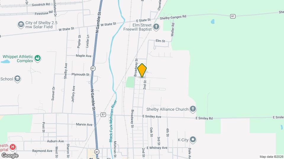 116 1/2 2nd St Map and Location Details