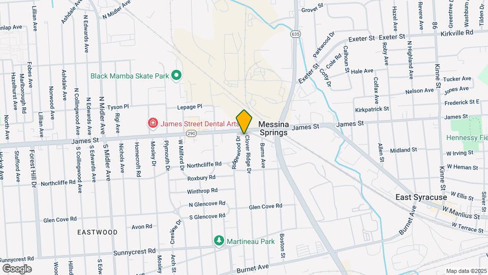 102 Clover Ridge Dr, Unit Carriage House Apartment Map and Location Details