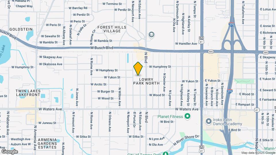 8708 N Edison Ave Map and Location Details