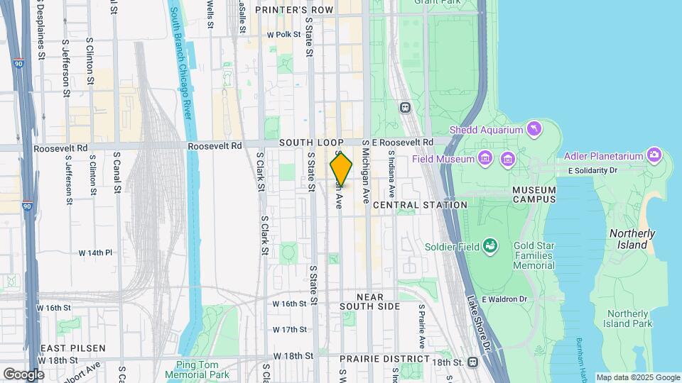 1331 S Wabash Ave Map and Location Details