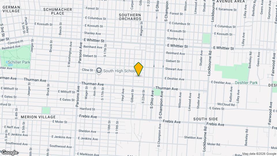 807 E Deshler Ave Map and Location Details