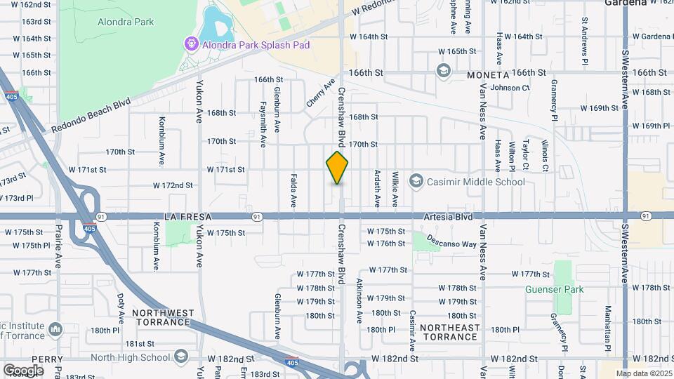 17219 Crenshaw Blvd Mapa y Detalles de la Ubicación