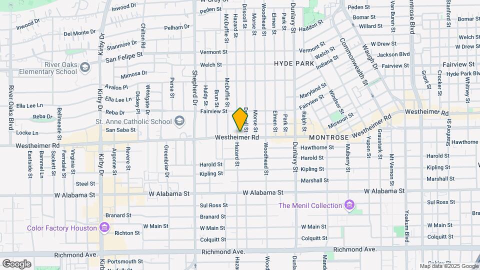 1840 Westheimer Rd Map and Location Details
