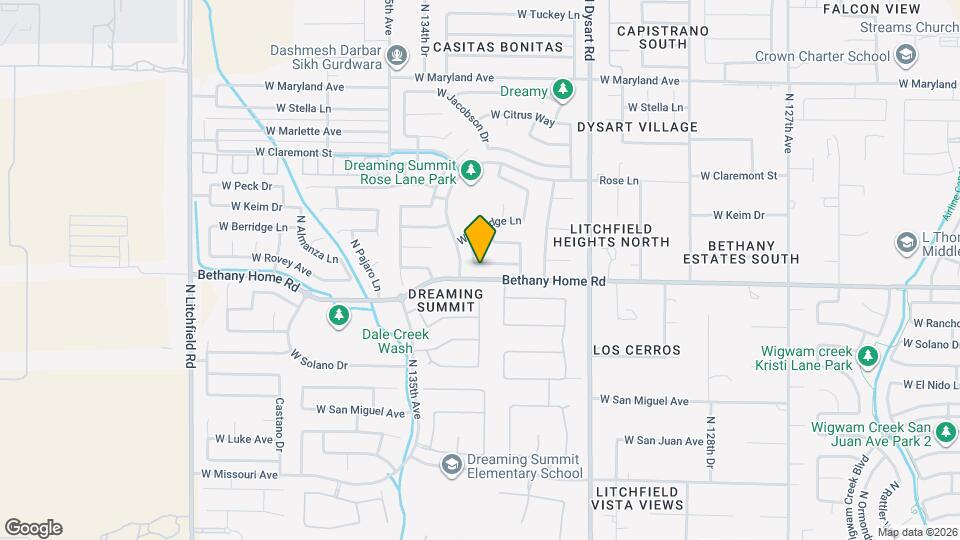 13313 W Rovey Ave Map and Location Details